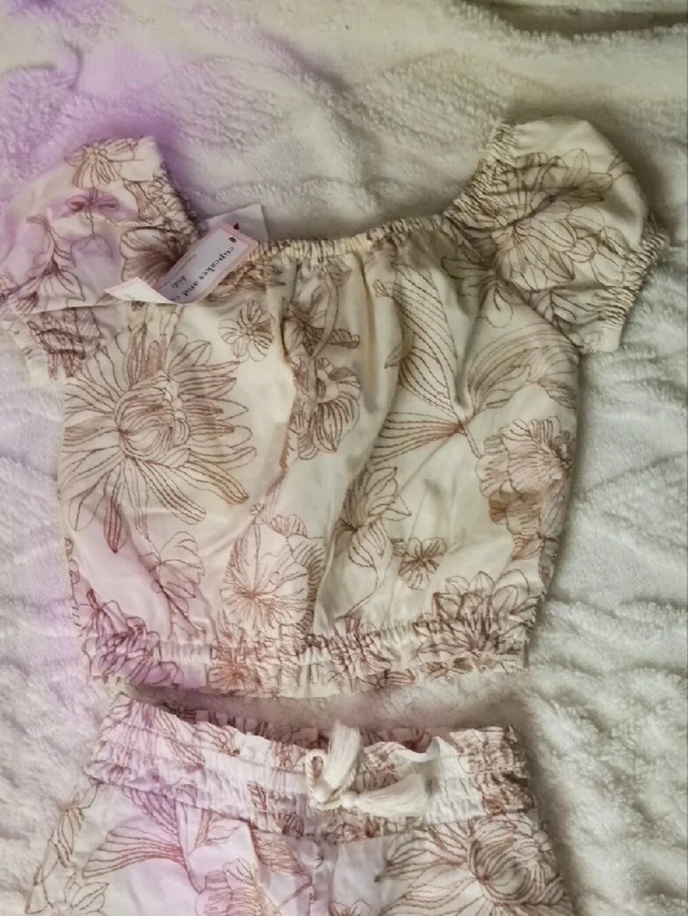 cupcake and cashmere kids cream jumpsuit